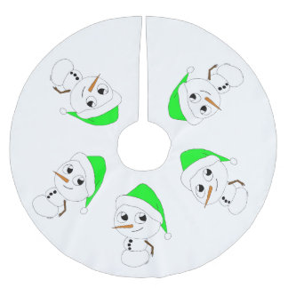 een chibi sneeuwman kerstboom rok