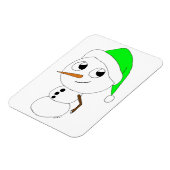 een chibi-sneeuwman magneet (Linkerzijde)