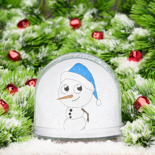 een chibi-snowman-ornament sneeuwbol (Kerstmis)