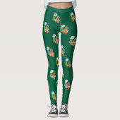 Een chili kerst op het strand leggings (Voorkant)