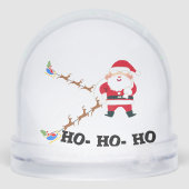 Een Chill & Cosy Santa op een strand & spel letter Sneeuwbol (Achterkant)