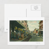 Een Chinatown Street Scene Briefkaart (Voorkant / Achterkant)