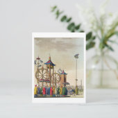 Een Chinees circus, illustratie van Le Costume An Briefkaart (Staand voorkant)