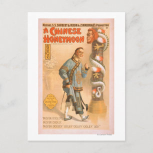 "Een Chinees Poster voor theaterspelen" Briefkaart