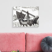 Een Chinese brok Canvas Afdruk (Insitu (Woonkamer))