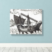 Een Chinese brok Canvas Afdruk (Insitu (Houten vloer))