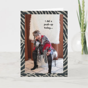 Een chocoholic die een unieke duw-up doet met humo kaart