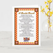 Een Chocolade Farewell  Kaart (Gele Bloem)