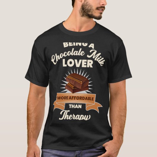 Een chocolade-melketen-eters t-shirt (Voorkant)