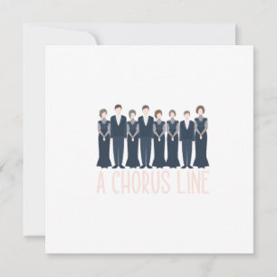 Een Chorus Line Choir Singings Choral Music Gift Kaart