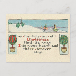 EEN CHRISTMAS-BERICHT BRIEFKAART