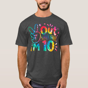 Eén cijfer voor de vrede ik ben 10 jaar oud Tie Dy T-shirt