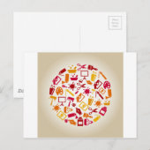 Een cirkel maken briefkaart (Voorkant / Achterkant)