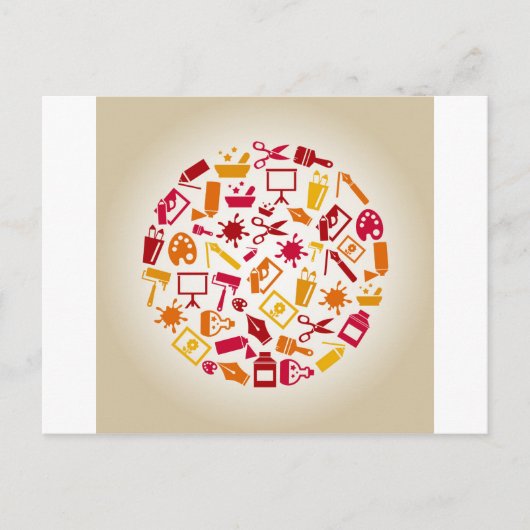 Een cirkel maken briefkaart (Voorkant)