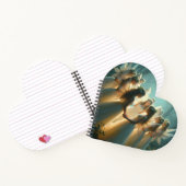 Een cirkel van feeën Hartvormig Notitieboek (Binnen)