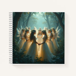 Een cirkel van feeën spiraal Notitieboek