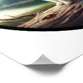 Een cirkelvormig 3D-afbeelding van een prachtige C Poster (Hoek)