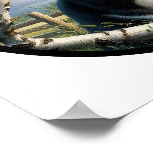 Een cirkelvormig 3D-Afbeelding van een prachtige T Poster (Hoek)