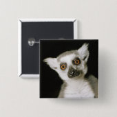 Een citroen. vierkante button 5,1 cm (Voorkant /achterkant)