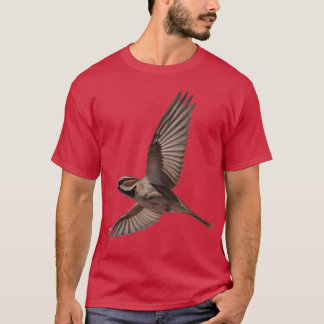 Een close-up foto van een schattige mus vogel cade t-shirt