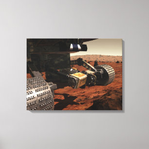 Een close-up uitzicht van de arm op de Mars van NA Canvas Afdruk