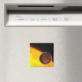 Een close-up van een buiten zonne-energie planeet magneet (Insitu (Vaatwasser))