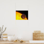 Een close-up van een buiten zonne-energie planeet poster (Keuken)