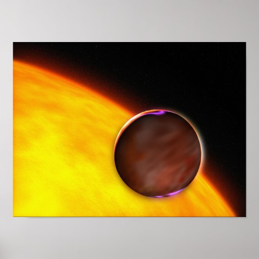 Een close-up van een buiten zonne-energie planeet poster (Voorkant)