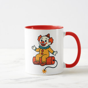 Een clown klaar om te springen mok