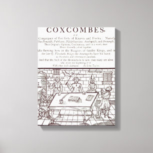 Een cluster van Coxcombes' door John Taylor Canvas Afdruk