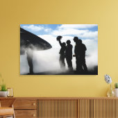 Een cockpitbemanningslid canvas afdruk (Insitu (Woonkamer))