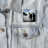 Een cockpitbemanningslid vierkante button 5,1 cm (In situ)