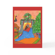 Een comfortabele Kerstkaart met Kat