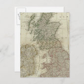 Een complete kaart van de Britse eilanden (Voorkant / Achterkant)