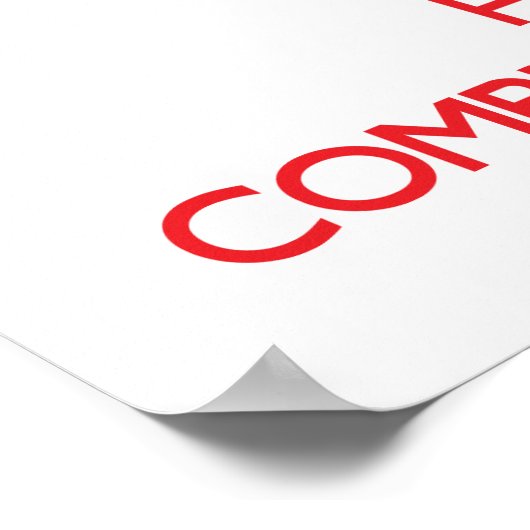 Een computertechnicus rustig houden poster (Hoek)