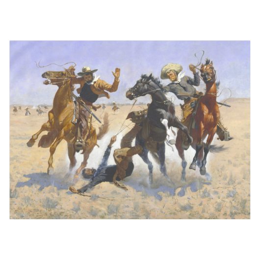 Een Comrade Frederic Remington 1890 Tafelkleed (Voorkant (Horizontaal))