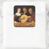 Een concert vierkante sticker (Tas)