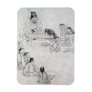 Een Confuciaanse klaslokaal (Sodang) (kleurenafdru Magneet