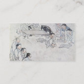 Een Confuciaanse klaslokaal (Sodang) (kleurenafdru Visitekaartje (Achterkant)