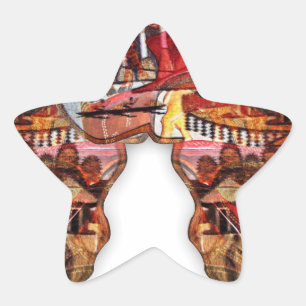 Een continent verbonden: de dualiteit van Afrika Ster Sticker