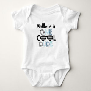 Een 'Cool Guy Sunbribril Birthday' Romper