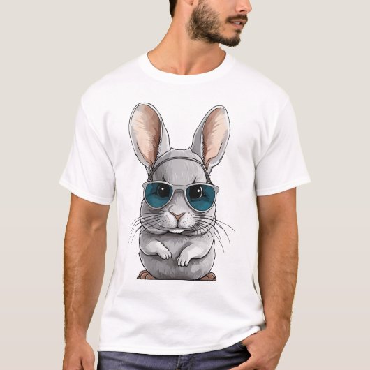 Een coole chinchilla t-shirt (Voorkant)