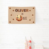 Een coole cookie 1e verjaardag spandoek (Insitu)
