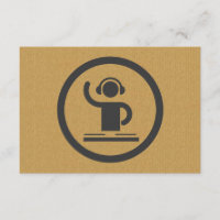 Een coole DJ-ikoon logo