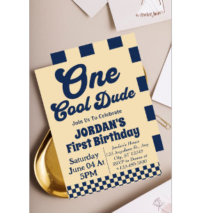 Eén Coole Kerel 1e Verjaardag Kaart