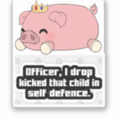 Een coole sticker voor technoblade (Voorkant)