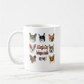 Een Corgi a Day brengt een glimlach 7 Koffiemok (Links)