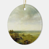 Een cornveld keramisch ornament (Links)