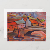 EEN CORNWALL VILLAGE BRIEFKAART (Voorkant / Achterkant)