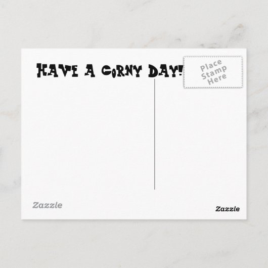 Een Corny Briefkaart! Briefkaart (Achterkant)